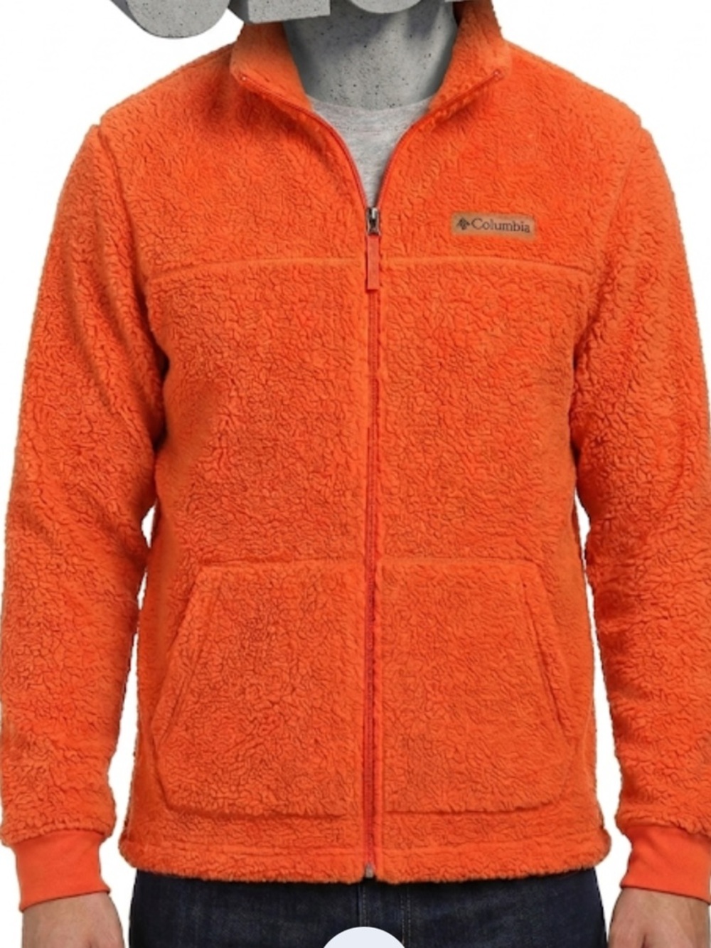 Columbia Rugged Ridge II Full Zip Sherpa Orange Fleece Jacket